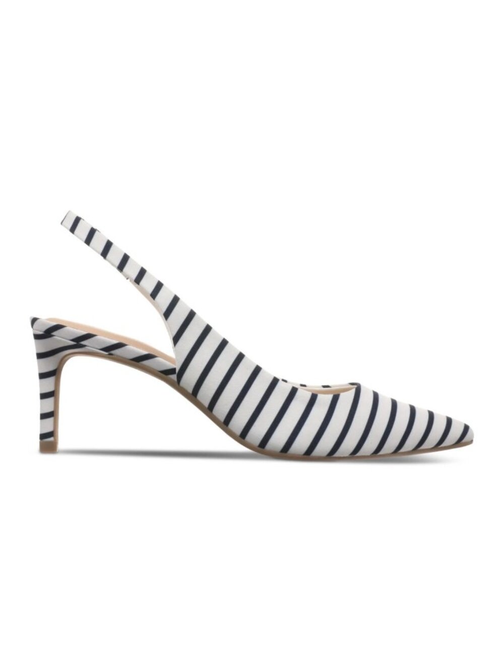 On 34th Monikaa Slingback Pumps – Navy Stripe – Women’s Size 10 M - Picture 2 of 5